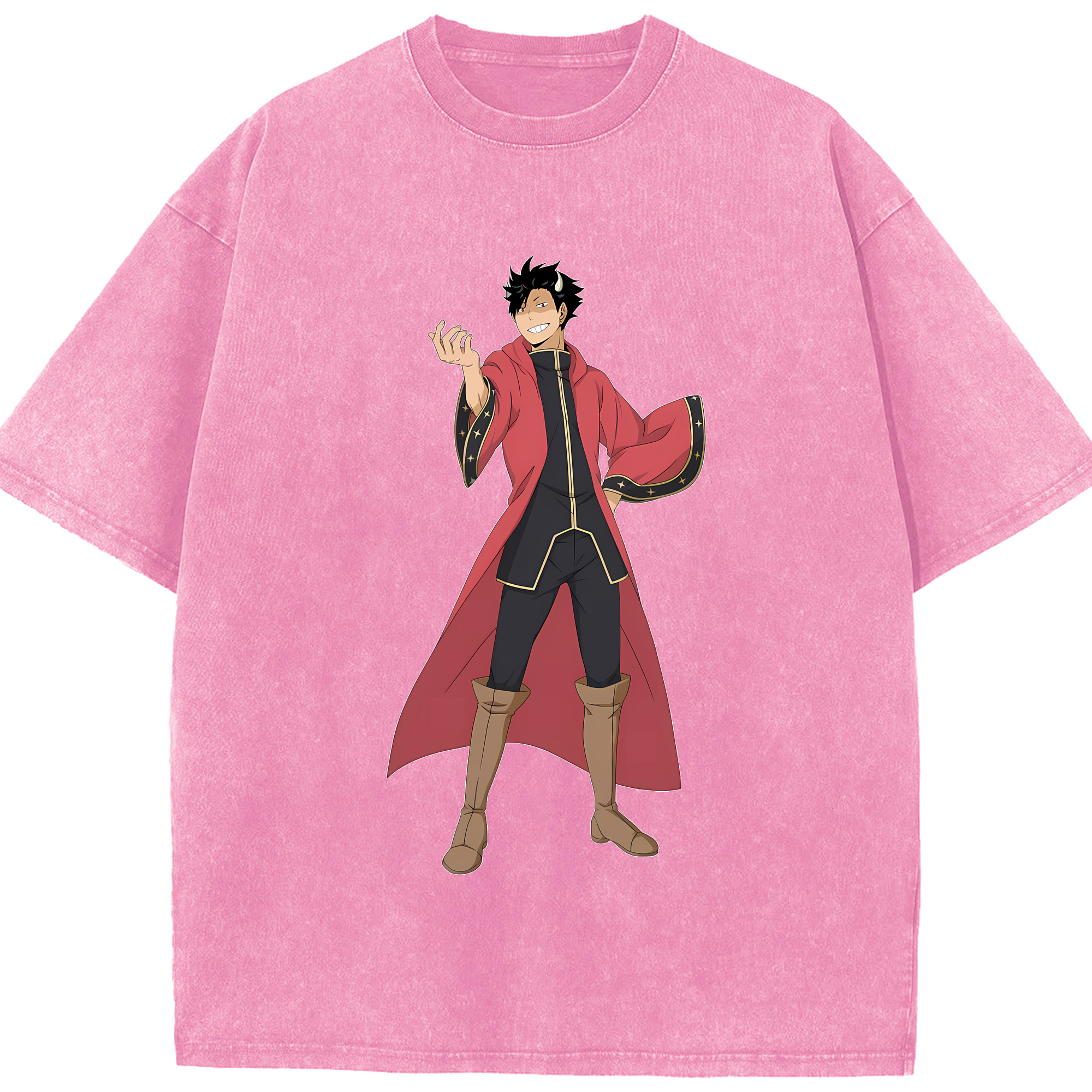 （画像用） ハイキュー!! Haikyu!! 綿100% ヴィンテージ風 半袖Tシャツ（フロントプリント）